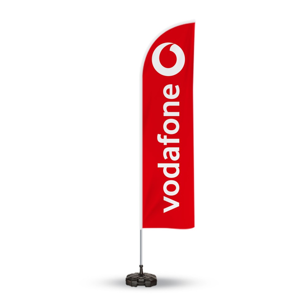 Vodafone Reklam Yönlendirme ve TanıtımYelken Bayragı Kırmızı