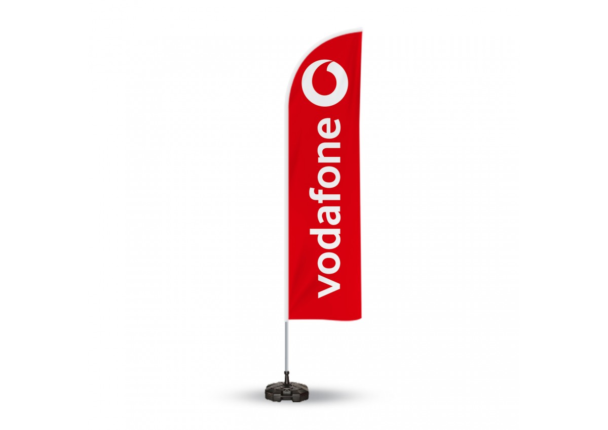 Vodafone Reklam Yönlendirme Tanıtım Yelken Bayragı ve Bariyer Duba