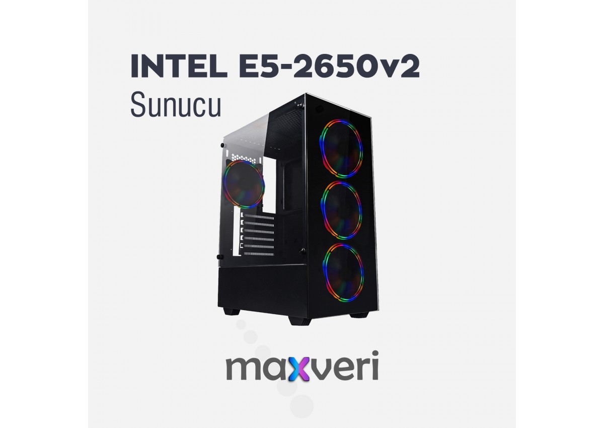 INTEL E5-2650v2 64GB RAM 500 GB M2 SSD 4GB EKRAN KARTI RENDER-SUNUCU 