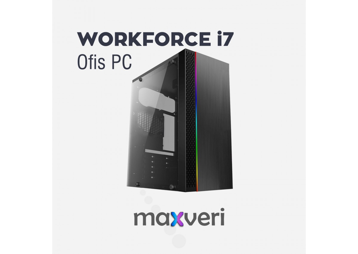 WORKFORCE  i7-10700F 16GB RAM 256GB SSD 1TB HDD R5 230 MASAÜSTÜ OFİS BİLGİSAYAR