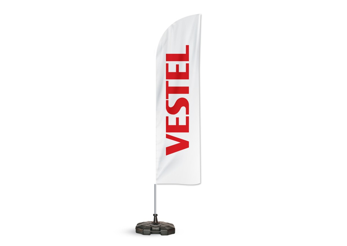 Vestel Yelken Bayrak Beyaz