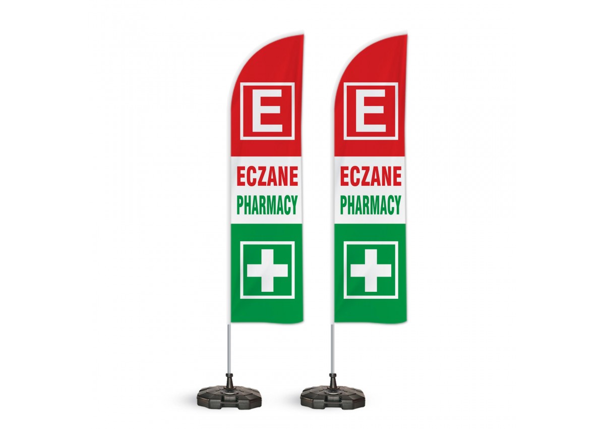 Eczane Pharmacy Yelken Bayrak 2'li Paket V1