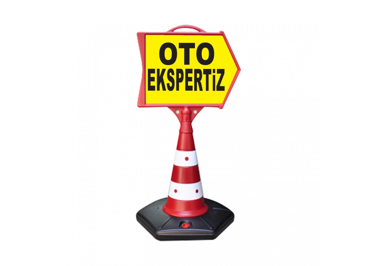 Oto Exspertiz Temalı Uyarı ve Ok Reklam Dubası