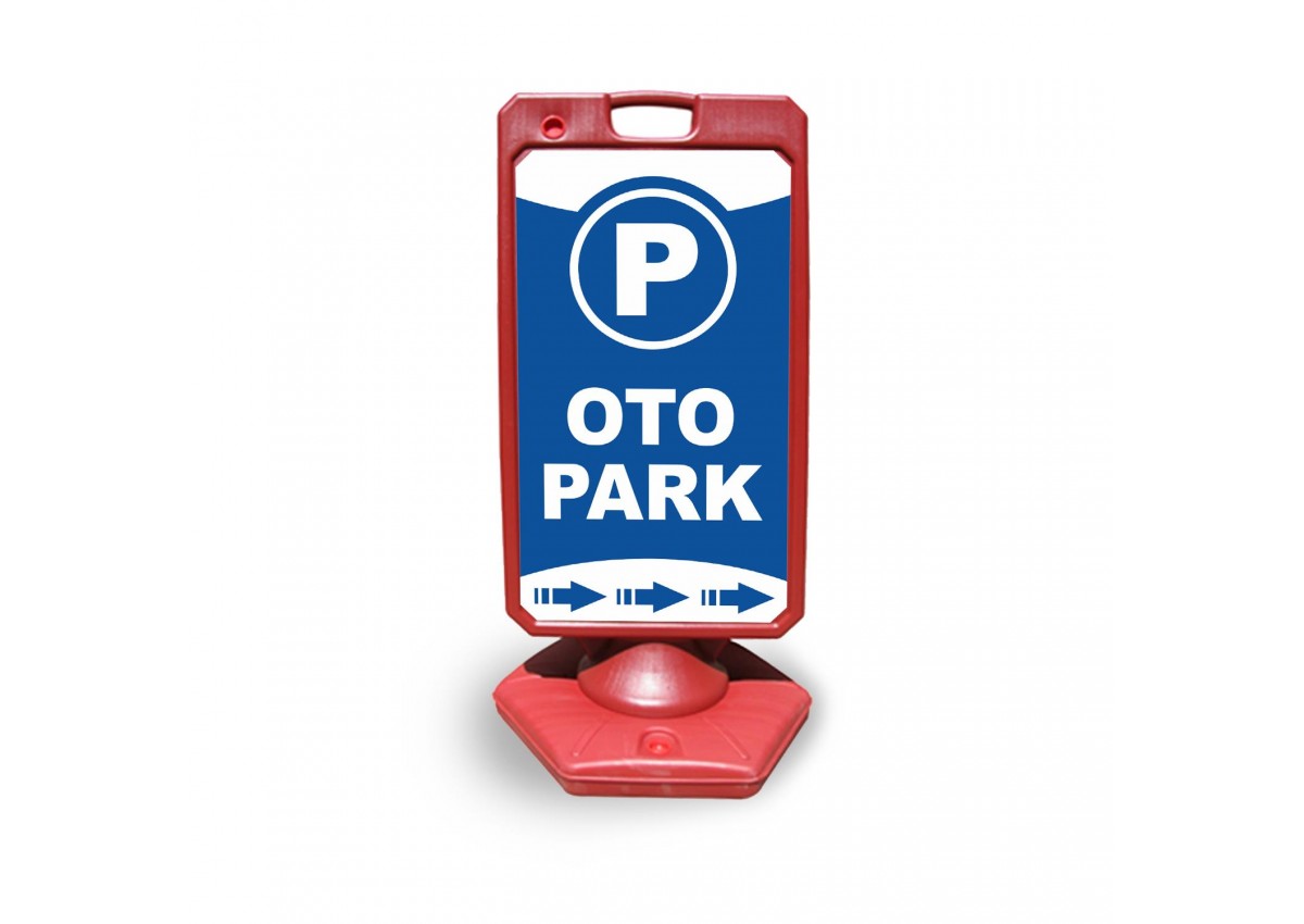 Otopark     Reklam ve Yönlendirme Uyari Dubasi A Tabela Kırmızı