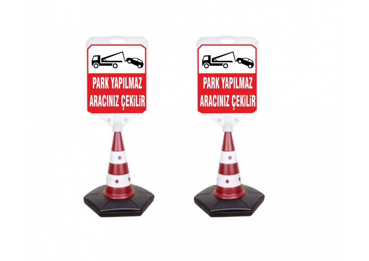 Park Yapılmaz Aracınız Çekilir Uyarı ve Yönlendirme Dubası 2 Adt