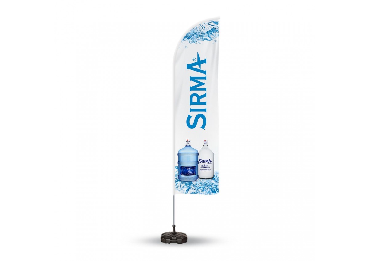 Sırma Su Reklam Yönlendirme ve Tanıtım Yelken Bayragı