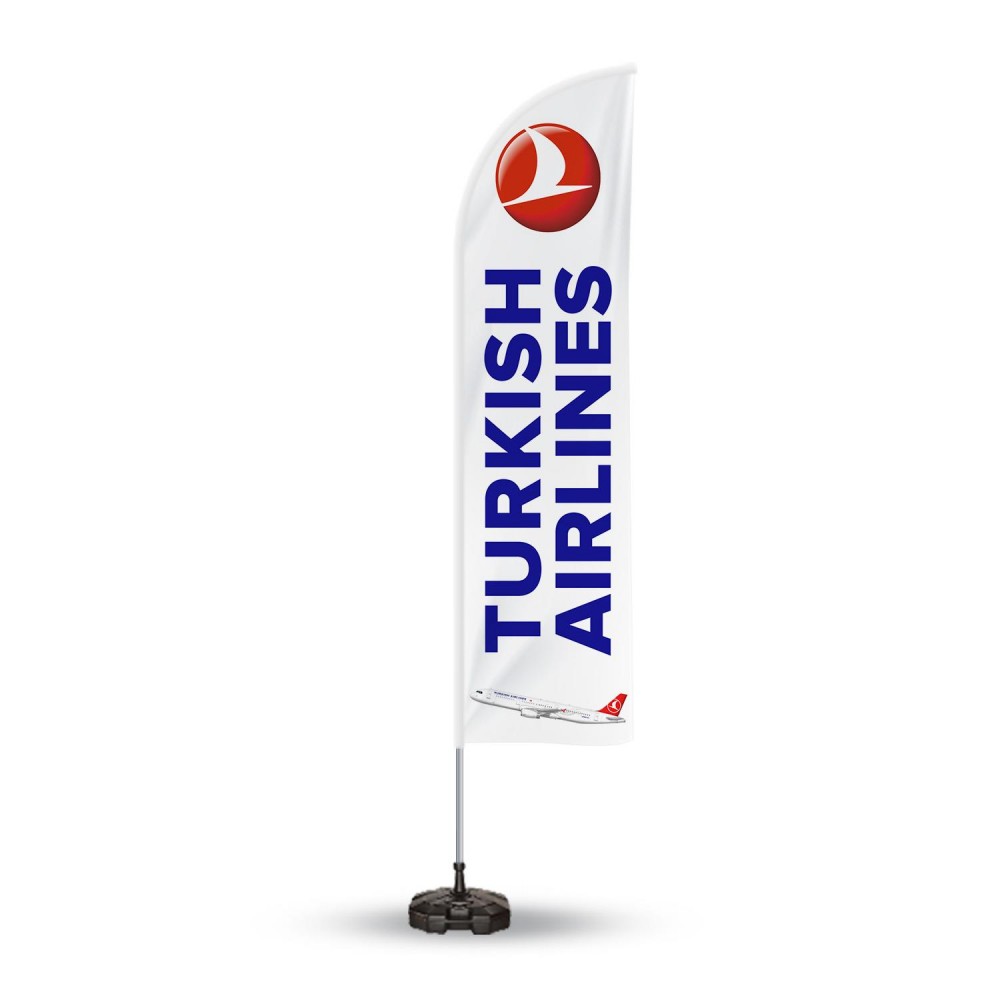 Türkıshh Airlines Yönlendirme Tanıtım ve Reklam Yelken  Bayragı