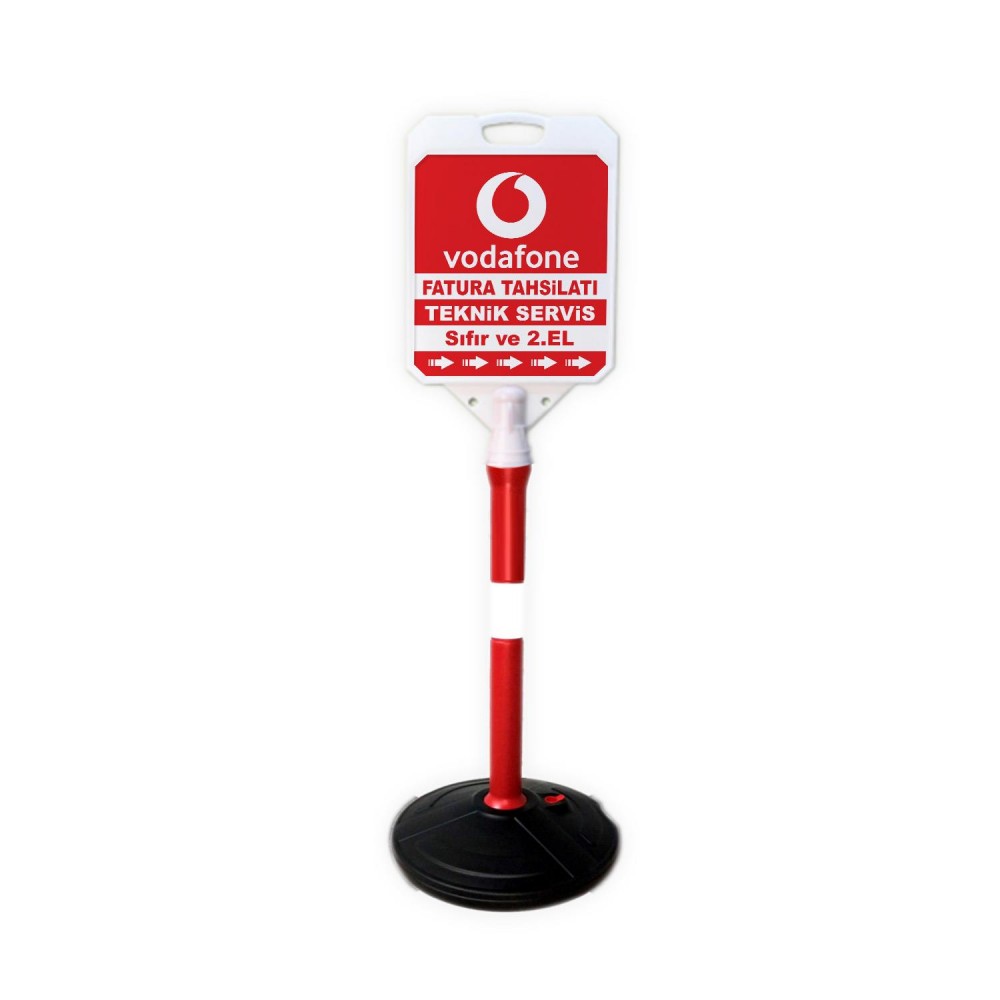 Vodafone Reklam Yönlendirme Tanıtım Bariyer Dubası