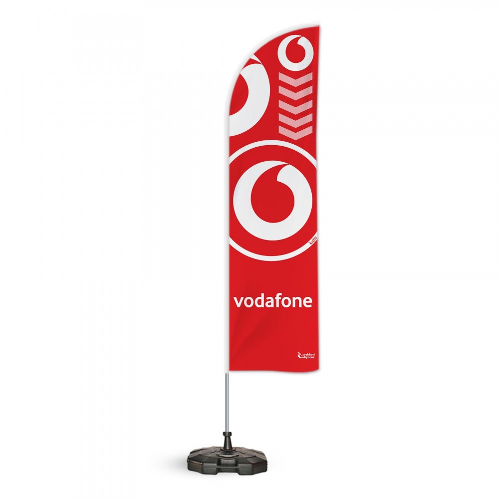 Vodafone Temalı 2 Adet Yelken Bayrak ve 1 Bariyer Duba Takımı