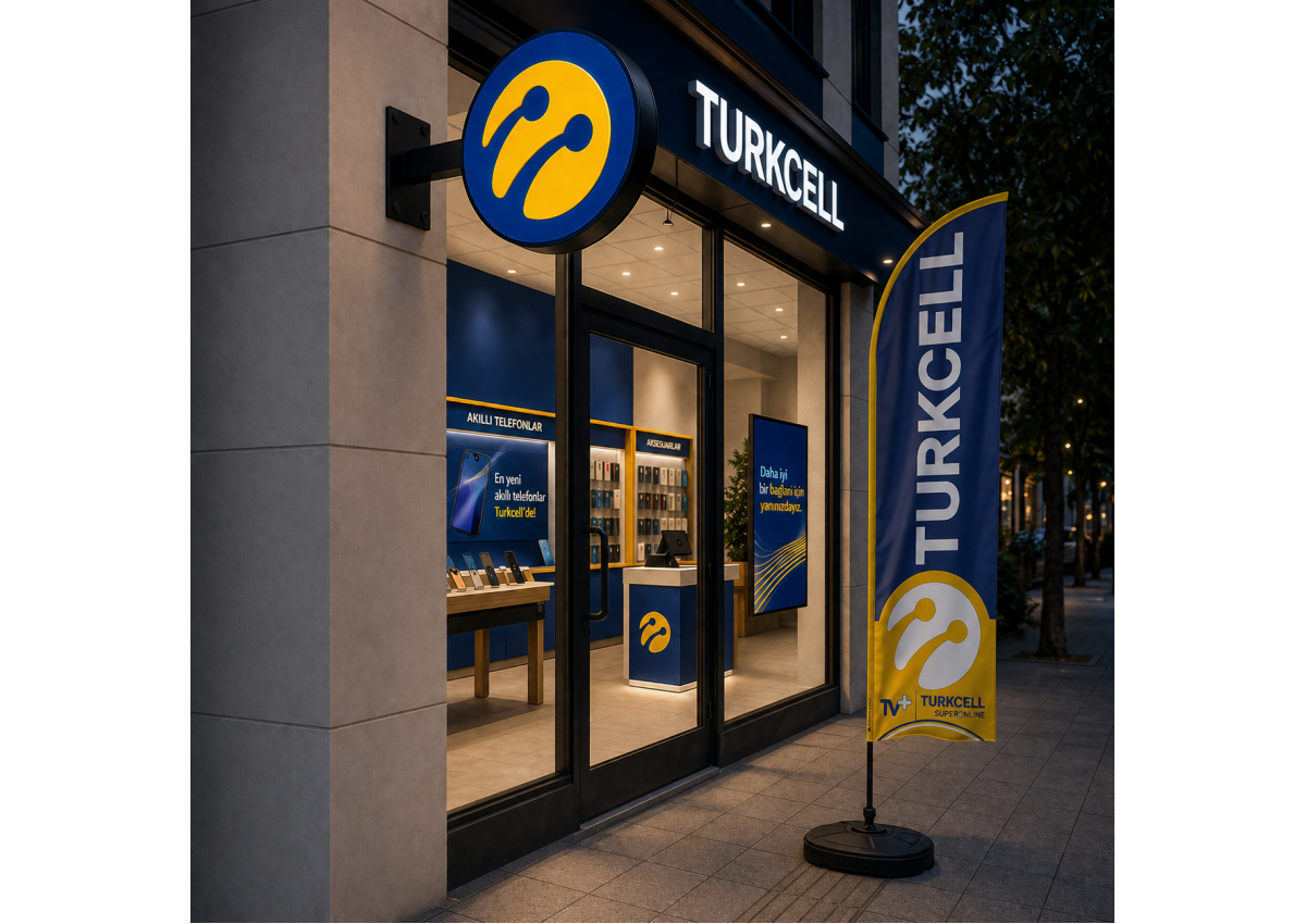 Turkcell Bayii 2 Adet Yelken Bayrak Kırlangıç Bayrak Hediyeli (22)